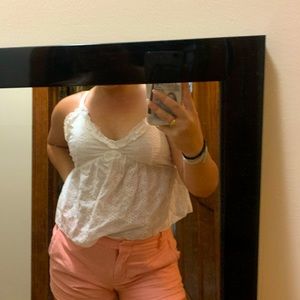 White Islet cropped tank top